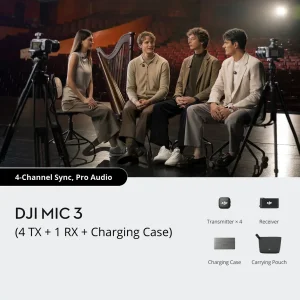 DJI Mic 3 (4 TX + 1 RX + Charging Case)