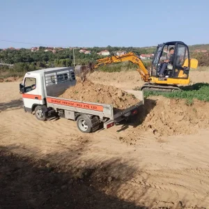 Iskop, kopanje septickih jama, kanala mini bagera