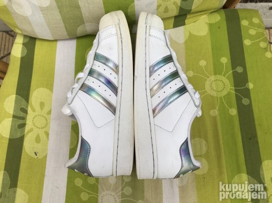 adidas gazelle silver green womens adidas Kids Superstar All White Shoes White / 4.5 main image 1
