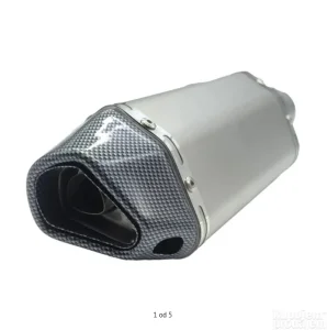Auspuh za motor AKRAPOVIĆ silver mat  karbon 38cm REPLIKA