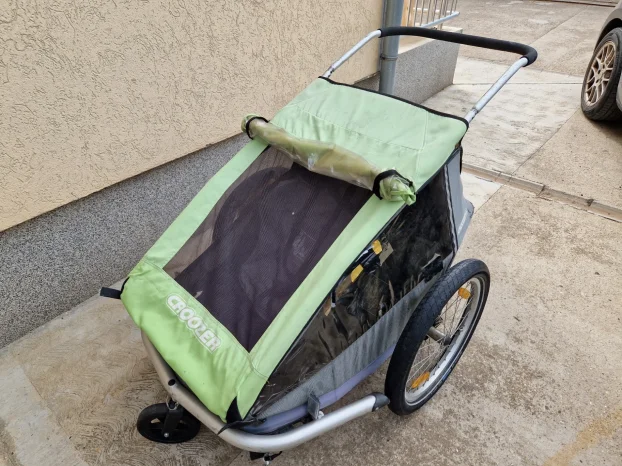CROOZER riksa bicikl. prikolica za decu