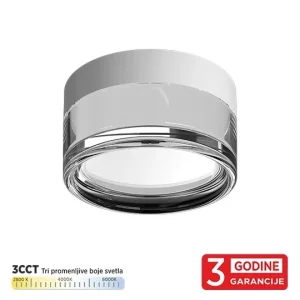 Okrugla LED Plafonjera 9W 3CCT IP65 3 GODINE GARANCIJE C