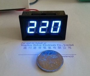 Voltmetar AC 60-500V plavi displej