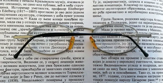 Vintage Metal Vista dioptrijski ram OVAL Made in Italy