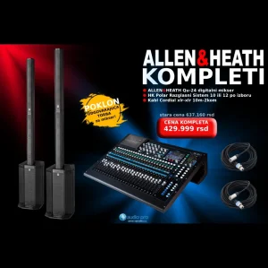 Allen&Heath qu-24 Specijalni komplet + 2X Polar 12