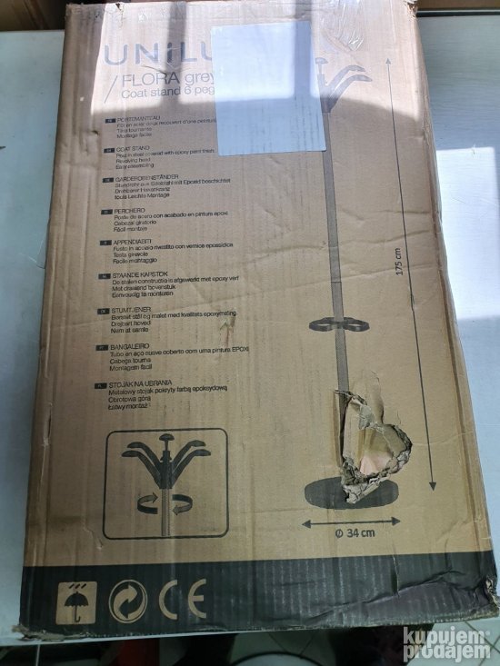 Cuiviluk sa Metalnm Postoljem 175x34cm - Unilux