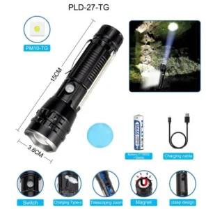 Led Lampa punjiva USB punjenje +COB dioda - P27