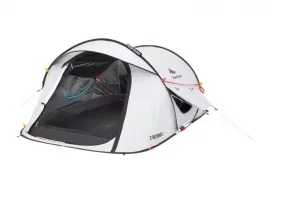 Beli šator za kampovanje 2 osobe White sesion