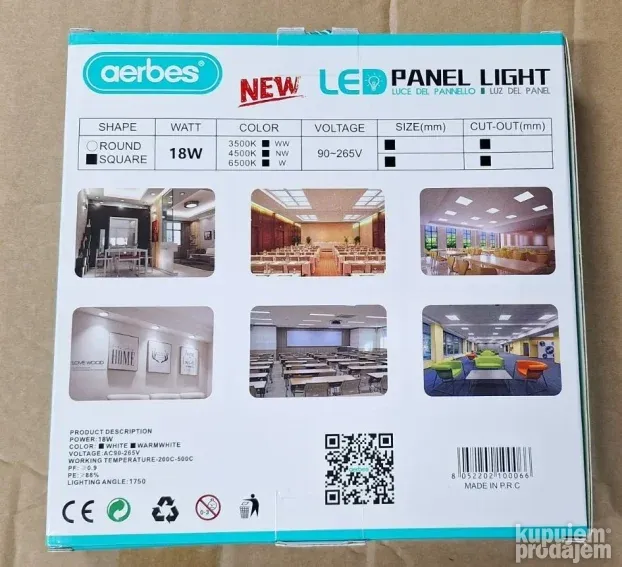 Italijanski LED paneli 18W i 25W kvalitetni