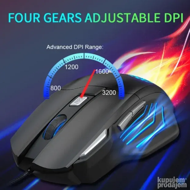 Forev FV-X7 Gaming RGB 3200dpi High End miš