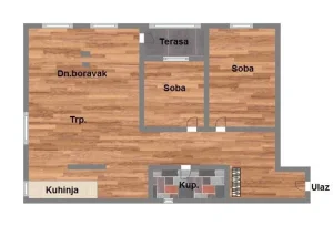 Trosoban stan - 70m2 - Grbavica