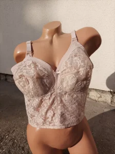 Vintage Retro Bež Korset Grudnjak 85D