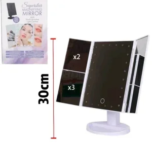 Trodelno LED ogledalo