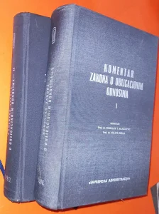 Komentar zakona o obligacionim odnosima 1 2 Blagojević