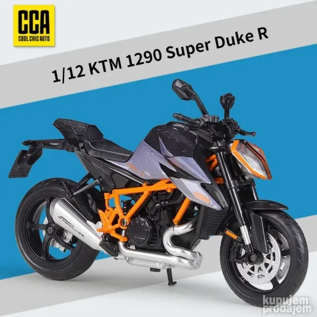 KTM 1290 Super Duke R (Silver) ~ Sertifikovana replika 1:12