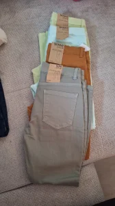 Pantalone tanji keper za devojčice