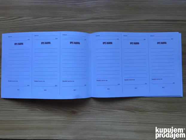 Servisna knjizica univerzalna