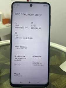Xiaomi redmi note 9 pro