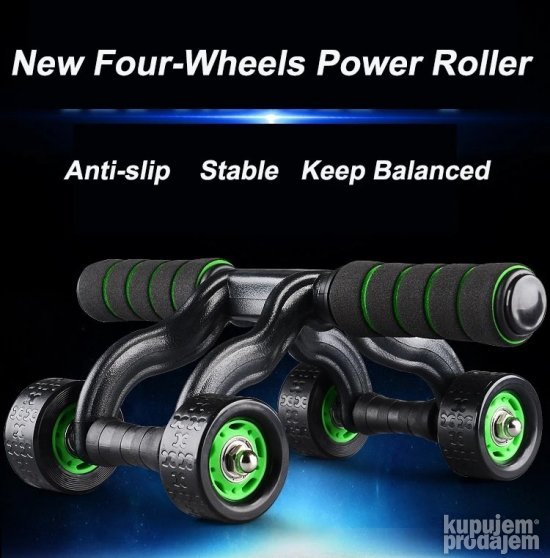 Profi ROLER za trbusnjake za vezbanje sa 4 tocka - KupujemProdajem