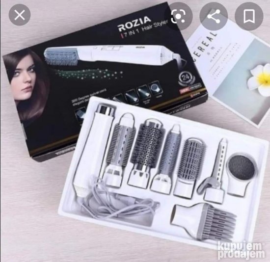 Elektricna cetka za feniranje sa nastavcima 7u1.