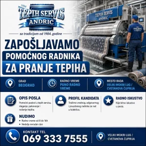 Pomocni radnik za pranje tepiha