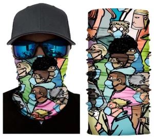 Kovid Ludilo Bandana Marama Sal Potkapa Maska (Covid)