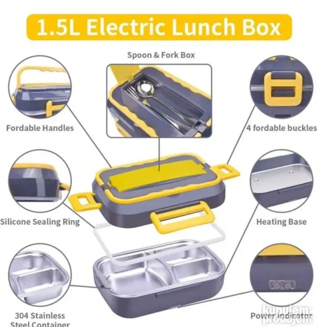 Elektricna posuda za grejanje hrane Grejac Hrane 12/24/220V