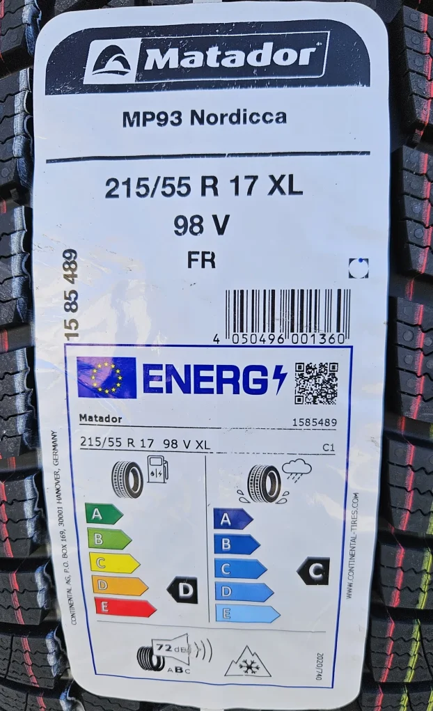 nove zimske gume 215/55 R17 Matador