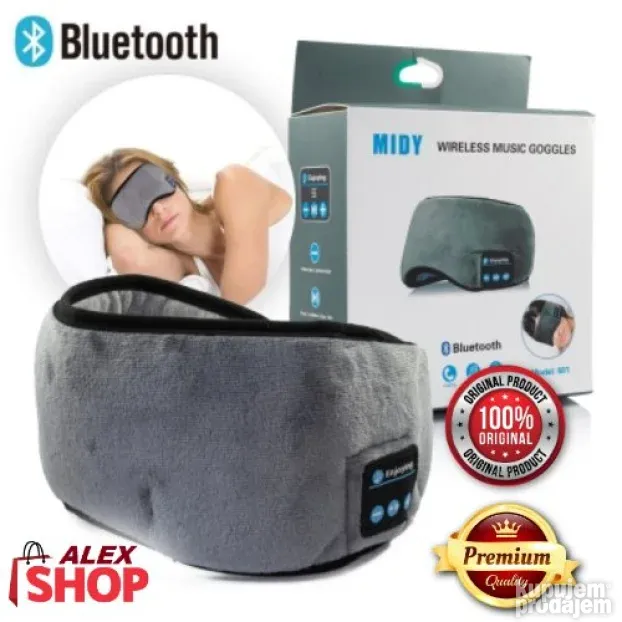 Blutut stereo slušalice i muzička maska za oči