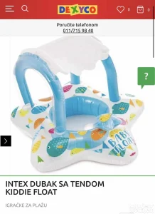 Šlauf za bebe sa krovom INTEX