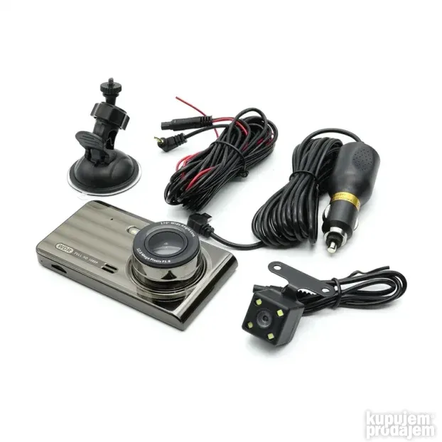 Auto kamera T719TP dual lens crna+rikverc