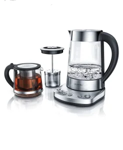 Čajnik stakleni, set, ARENDO, 1,7lit