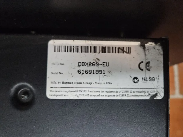 DBX driverack pa260 - KupujemProdajem