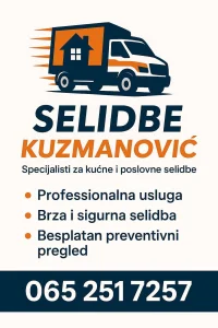 SELIDBE KUZMANOVIĆ Profesionalna usluga selidbe