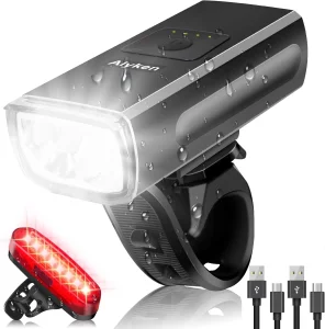 Alyken Punjivo LED svetlo za bicikl prednje + zadnje