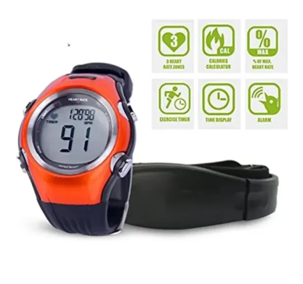 Digitalni Polar sat za trcanje Fitness Pulse narandžasti