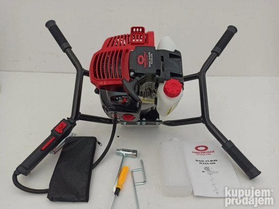 Busac rupa za dva rukovaoca Prolinetech + 3 burgije