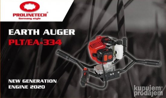 Busac rupa za dva rukovaoca Prolinetech + 3 burgije