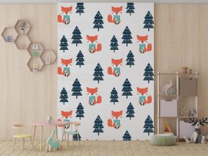 Lisica i Jelka - Foto tapete za decu - Decije fototapete