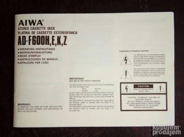 aiwa adf 600 kaset dek