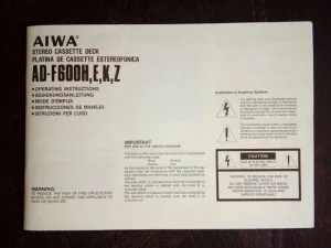 aiwa adf 600 kaset dek