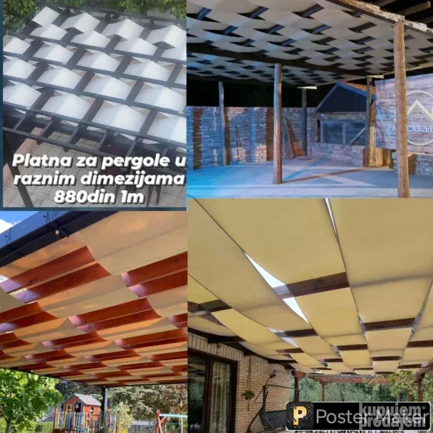 Platna za pergole,tende,paviljone,suncobrane,ljuljaške,stoli