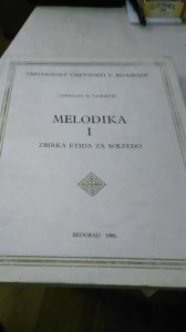 Melodika I zbirka etida za solfeđo - Z. M. Vasiljević