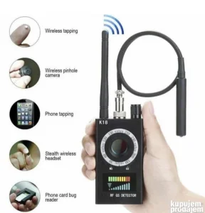 Detektor detektor GPS i GSM prisluškivača bubica kamera K18