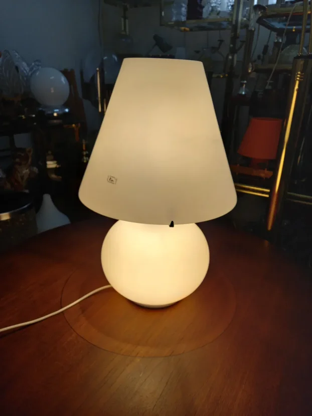 Vintage Murano glass XL table lamp 70s