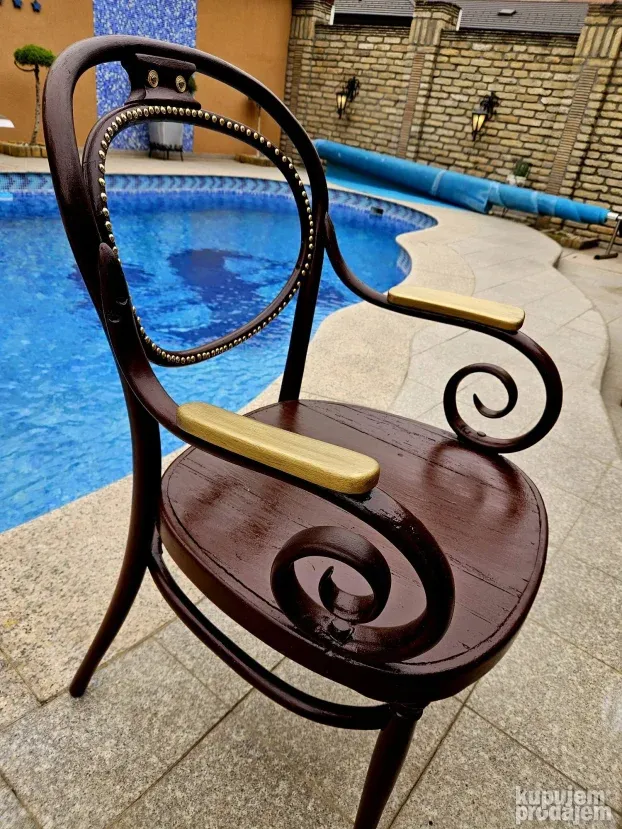 Stara tonet fotelja, wien iz 1890 godine, restaurirana, 96cm
