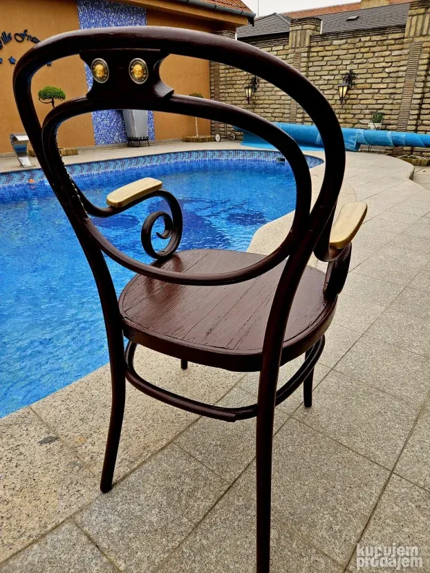 Stara tonet fotelja, wien iz 1890 godine, restaurirana, 96cm