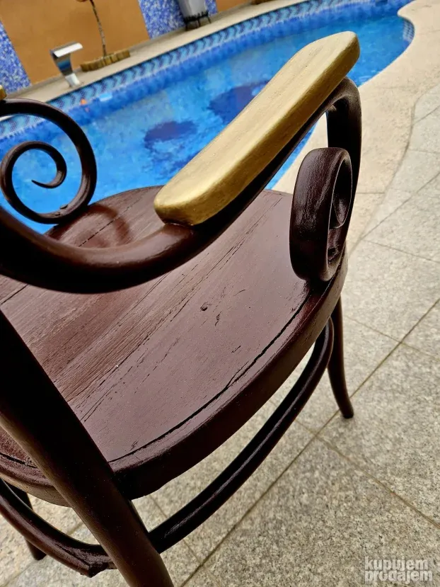 Stara tonet fotelja, wien iz 1890 godine, restaurirana, 96cm