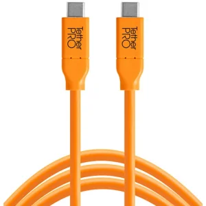 Tethertools Tetherpro Usb-c To Usb-c 4.6m Orange