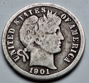 One Dime 1901 O Amerika Srebro